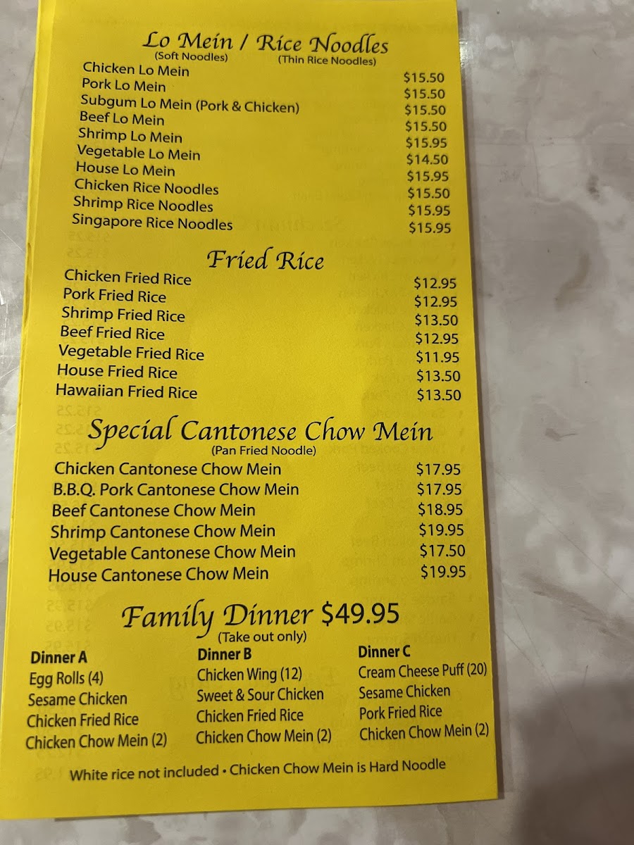 Tak Shing Chinese Restaurant Menu-1