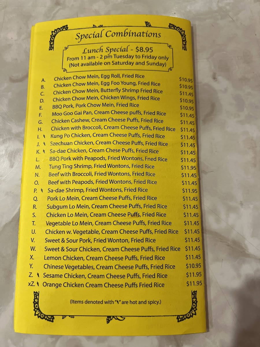 Tak Shing Chinese Restaurant Menu-3